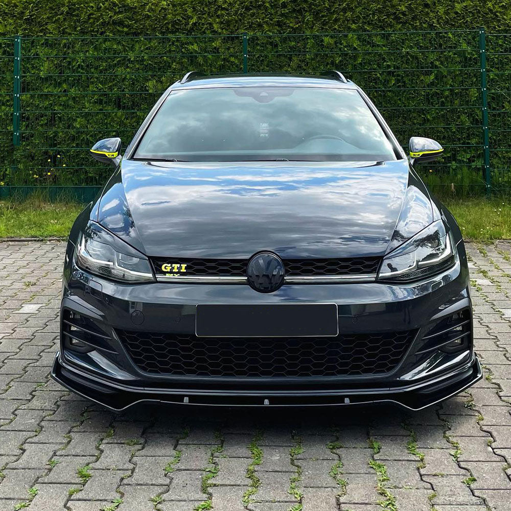 For VW Golf R MK7.5 Boot Spoiler Diffuser Front lip Body Kits 2016 2017 2018 2019 2020 Gloss Black