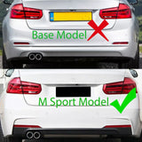 MMO Rear Diffuser For 2012-2019 BMW F30 F31 M Sport Bumper 320i 328i