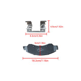 MMOMOTORSPORT Front Ceramic Brake Pads for Chevrolet Tahoe GMC Sierra 1500 Yukon Escalade 4PCS