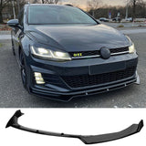 For VW Golf R MK7.5 Boot Spoiler Diffuser Front lip Body Kits 2016 2017 2018 2019 2020 Gloss Black