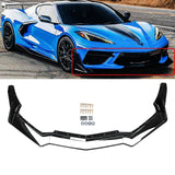 MMO For 2020-2024 Chevrolet Corvette C8 Front Lip Stingray Z51 Front Bumper Lip Splitter