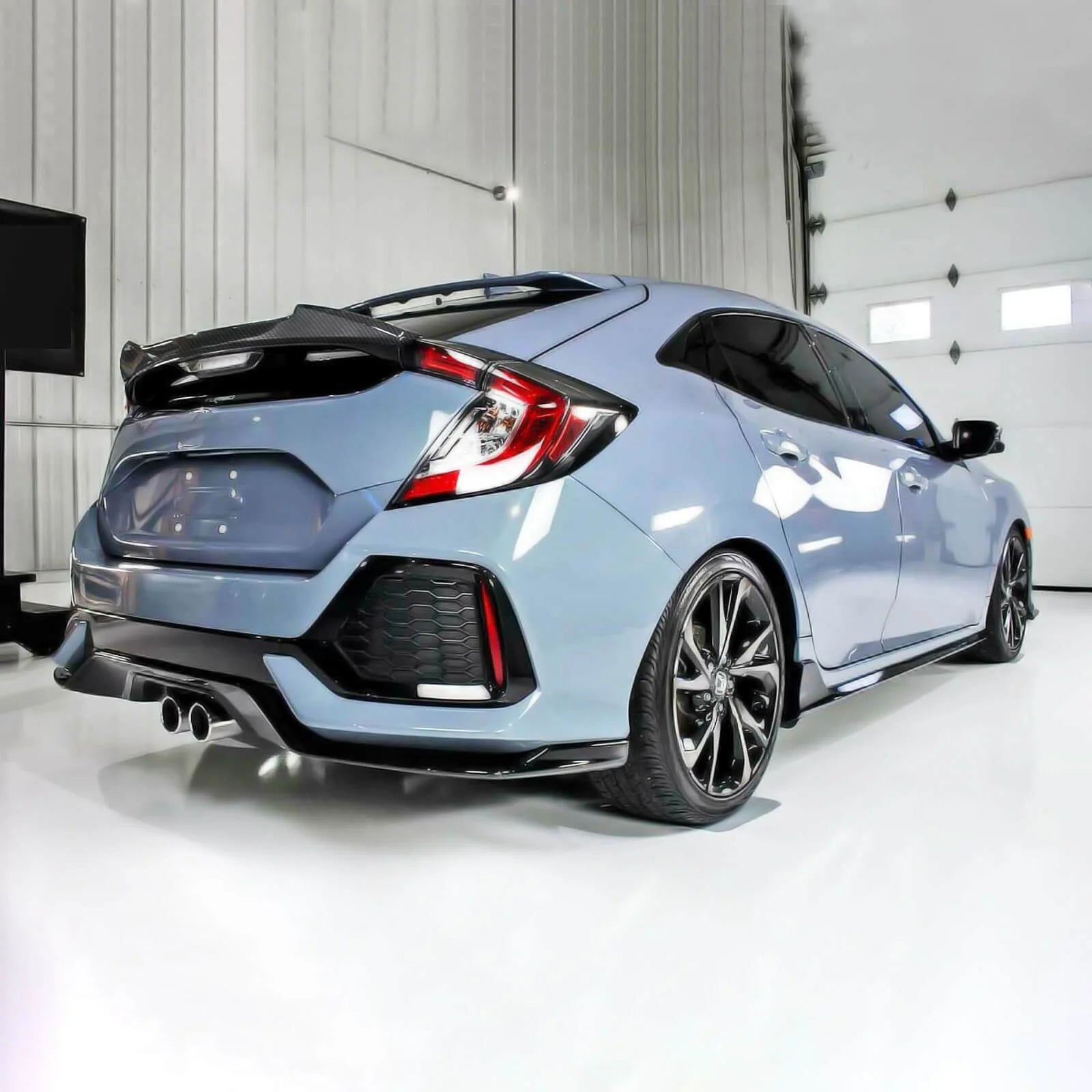 Honda Civic 10th Gen Rear Carbon Fiber Look Boot Spoiler | Type R Style