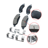 MMOMOTORSPORT Front Ceramic Brake Pads for Chevrolet Tahoe GMC Sierra 1500 Yukon Escalade 4PCS