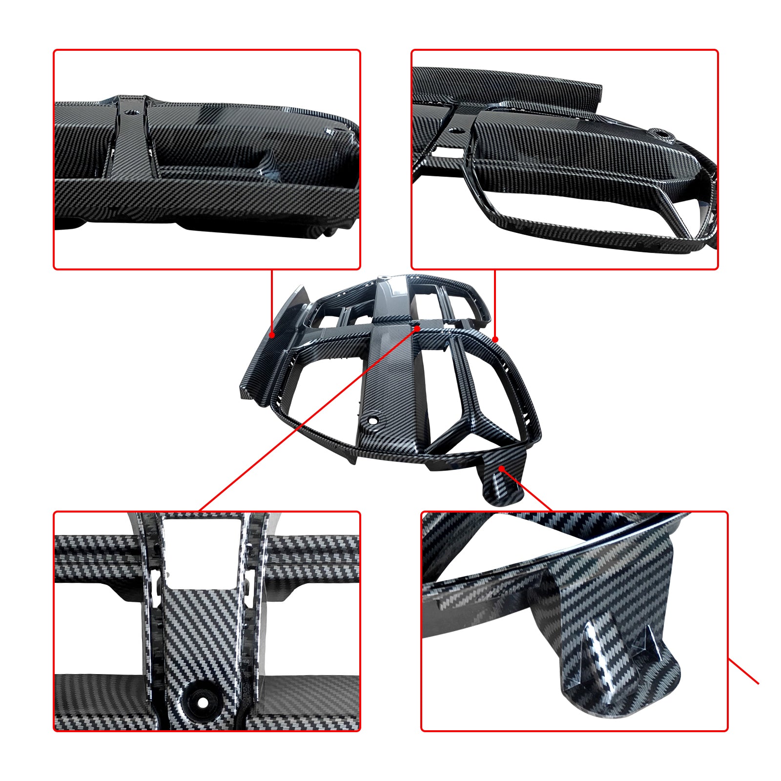 MMO For 2021-2025 BMW G80 M3 G82 G83 M4 CSL Style Front Bumper Grille
