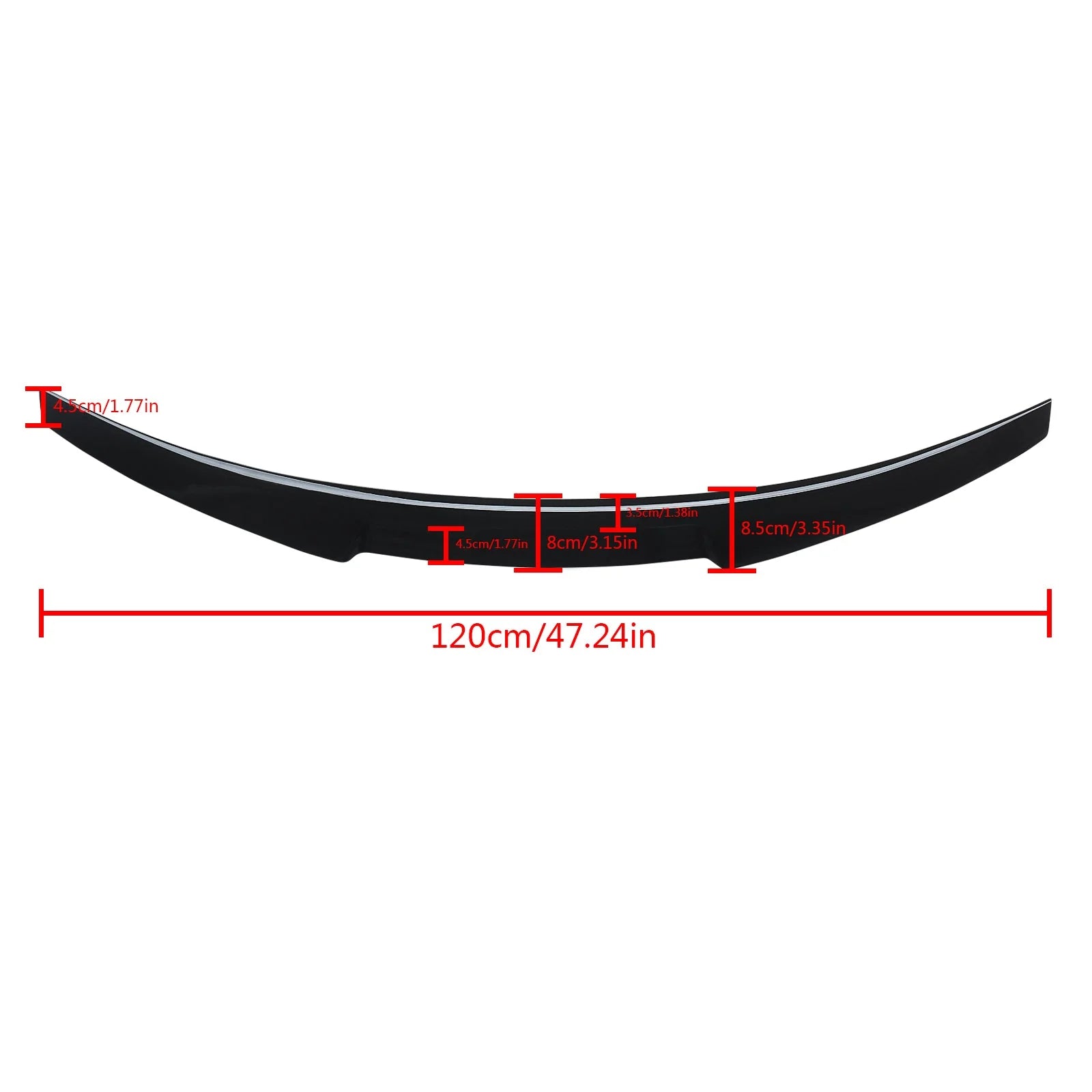 MMO Rear Spoiler For 2017-2024 Audi A4 S4 B9 Highkick M4 Style Trunk Wing