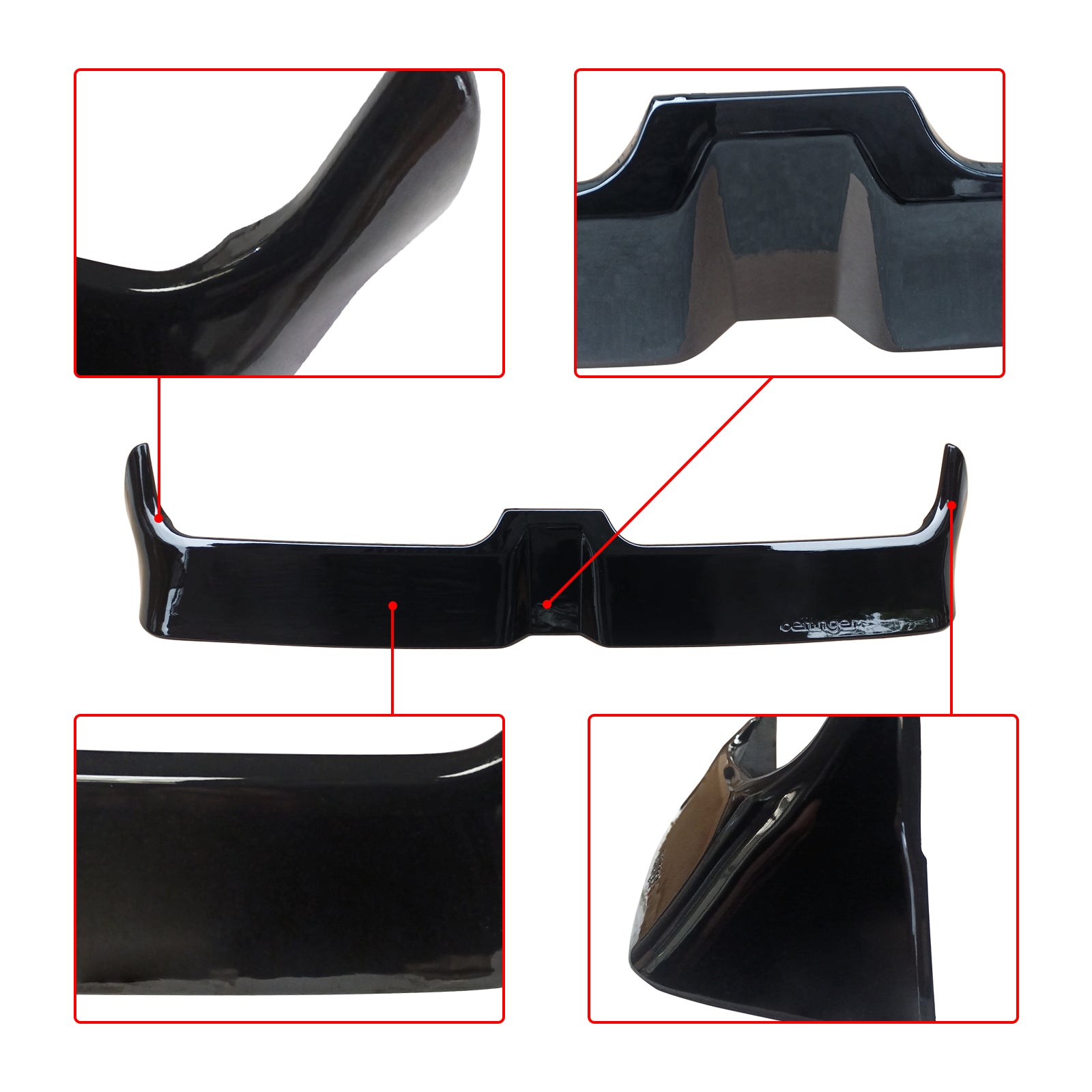 MMO For VW Polo MK5 2009-2018 6R 6C GTI R Oettinger Style Rear Boot Spoiler