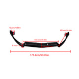 MMO Front Splitter For 2015-2018 Mercedes Benz C Class W205 AMG Front Lip