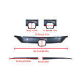 MMO For 2022-2025 Honda Civic 11th Gen Front Hood Bonnet Cover Trim