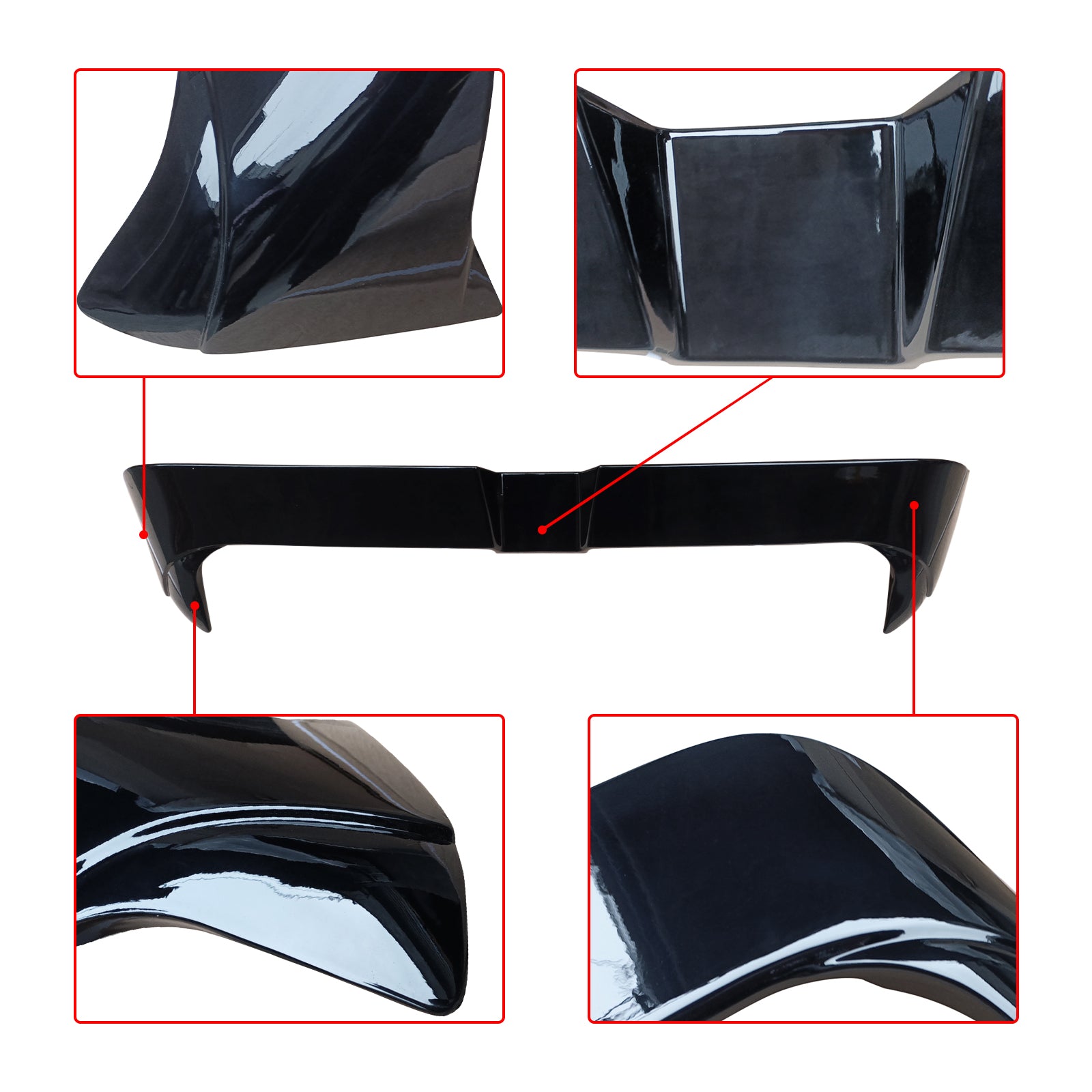 Rear Spoiler fof VW Golf 8 MK8 R GTD GTI Oettinger Style 2020-2023 Roof Spoiler Gloss Black
