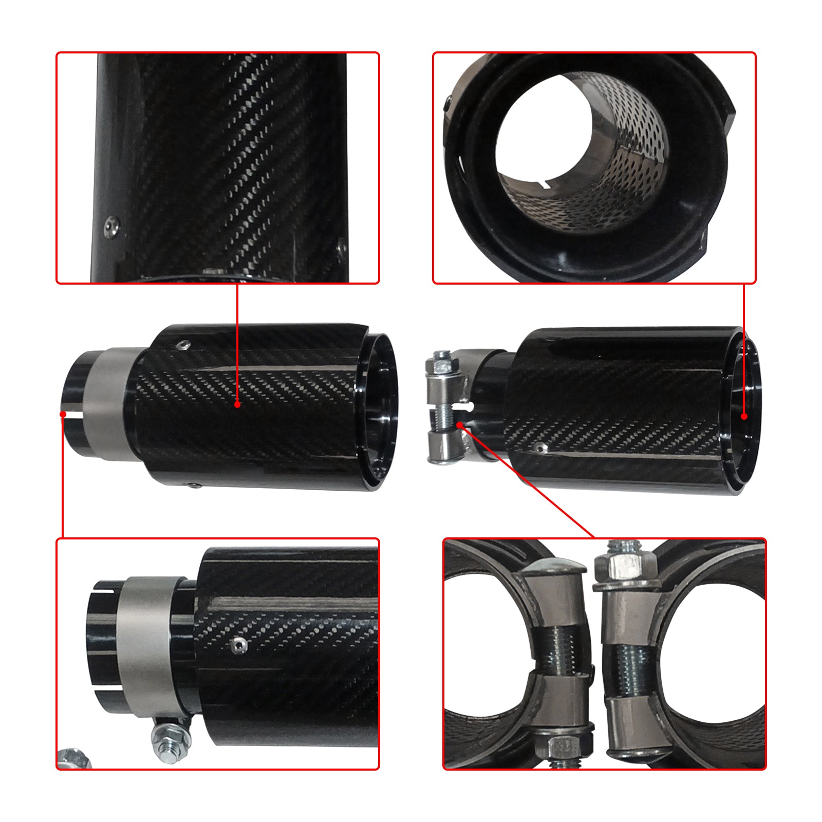 Carbon Fiber Auspuff Tipps Für BMW M Performance Rohre Endrohre Tipps EIN Paar