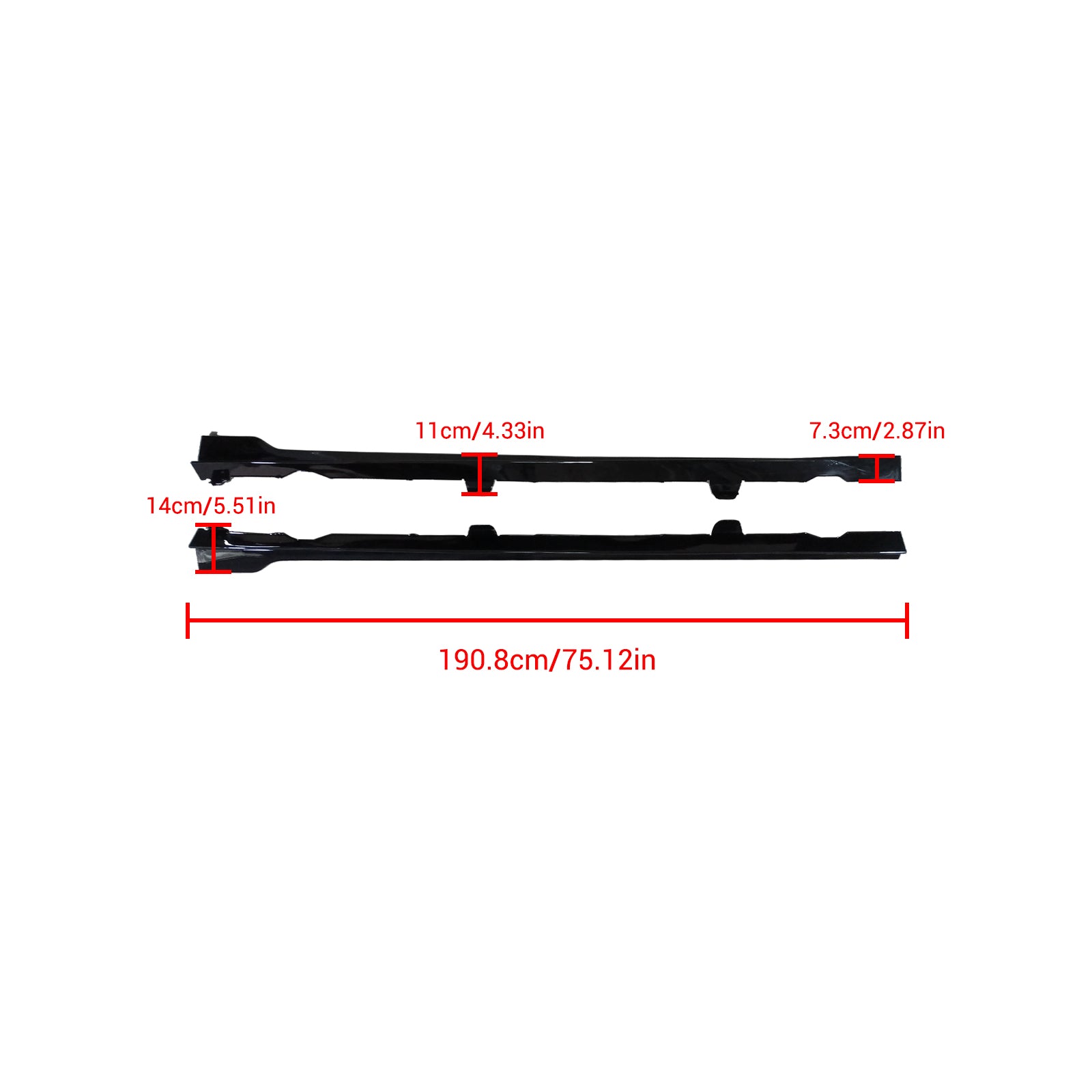 2013-2020 VW Golf Mk7 MK7.5 GTI R Side Skirts TCR Style Side trims