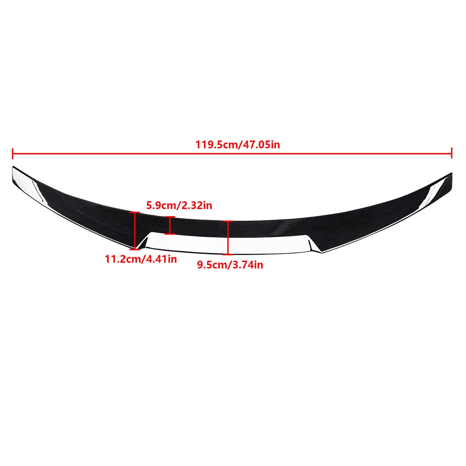 MMO For 2015-2020 BMW F82 M4 Coupe V Style Trunk Wing Rear Spoiler