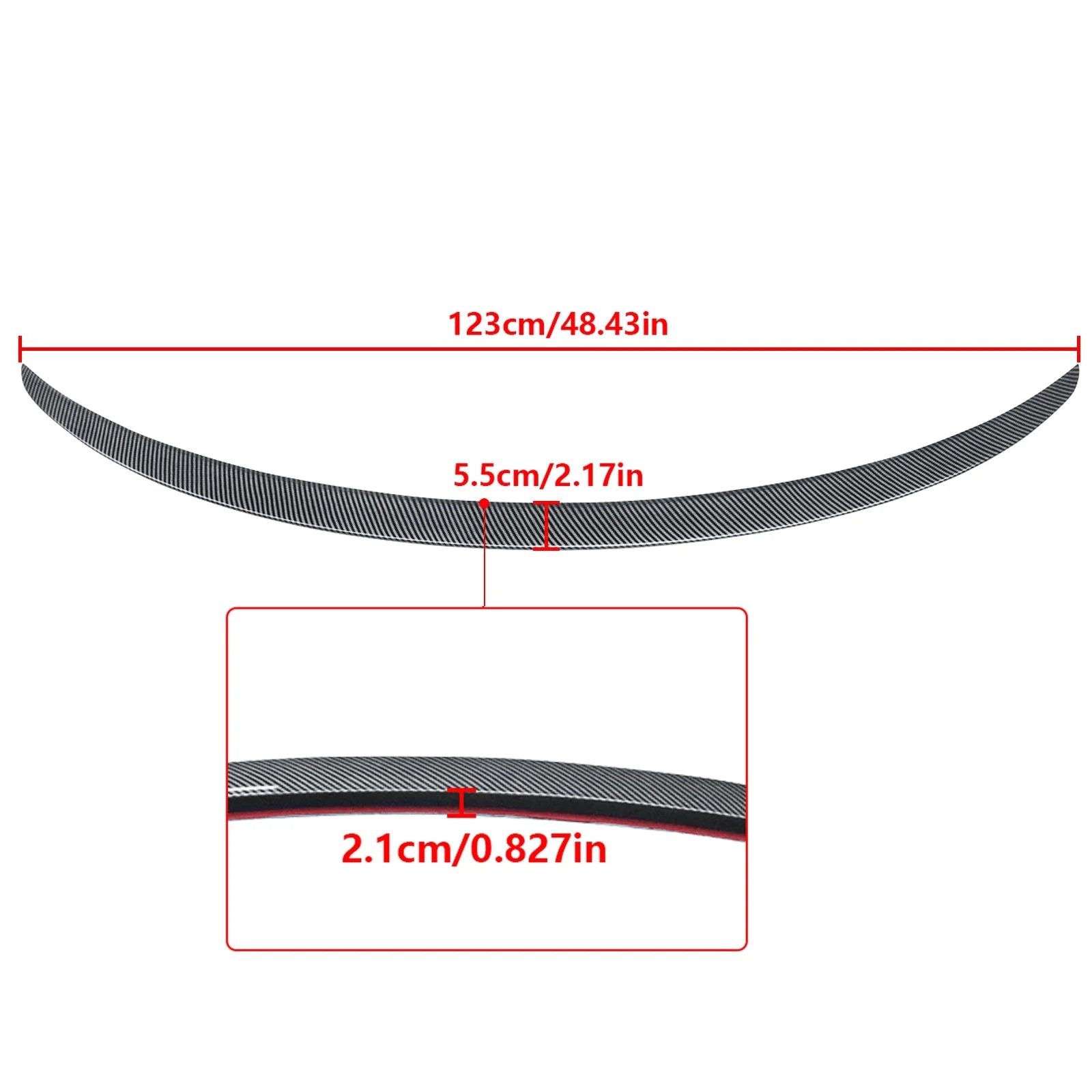 MMO Rear Spoiler For 2017-2023 Tesla Model 3 Trunk Wing Spoiler Splitter