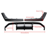 MMO Rear Bumper Diffuser V Style For 2015-2020 BMW F80 M3 F82 M4 F83 Rear Bumper With Corner Pieces