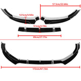 MMO Front Bumper Lip For 2014-2016 Audi S3 A3 S Line Front Splitter