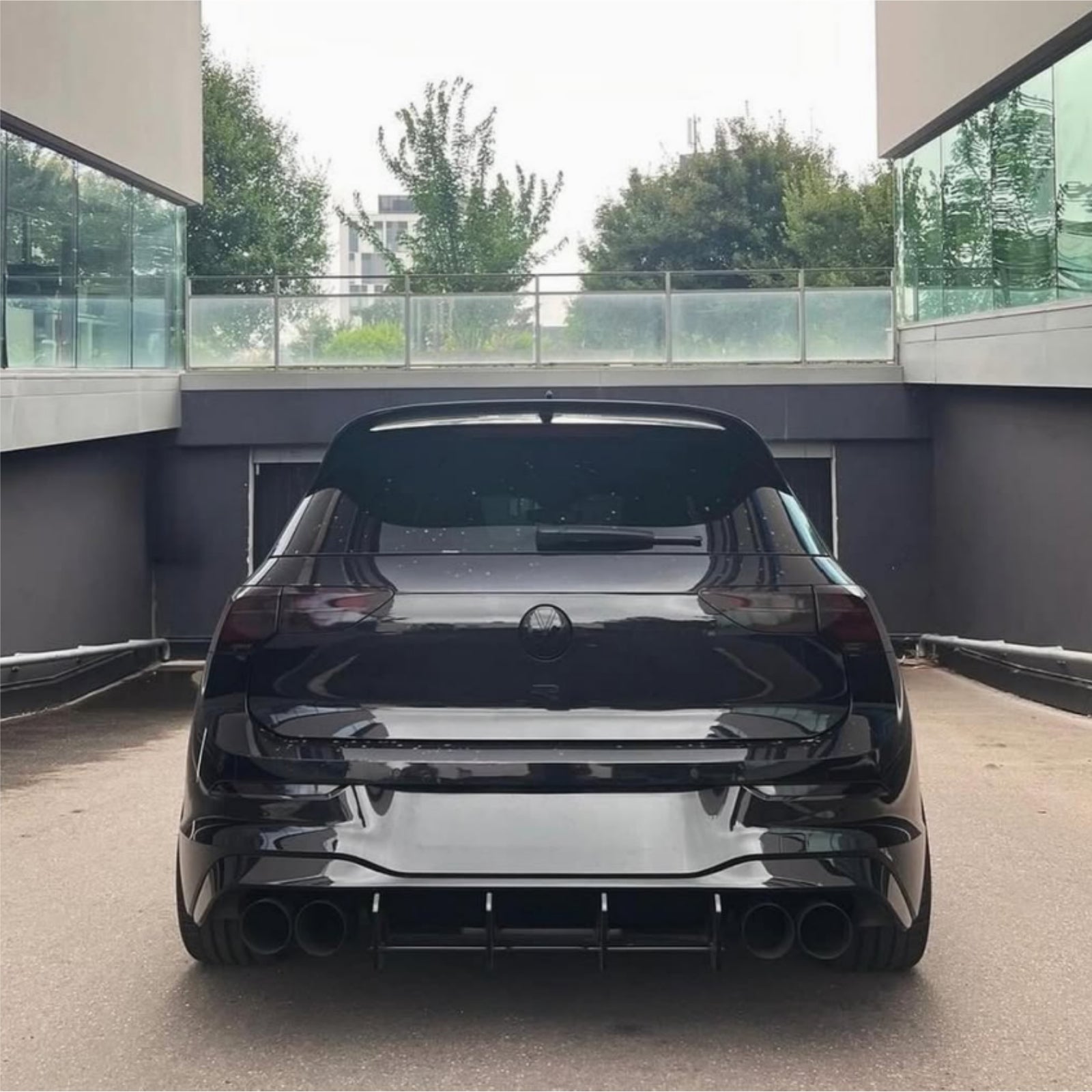 Rear Spoiler for VW Golf MK8 R GTD GTI 2019-2025 CS Style Roof Spoiler