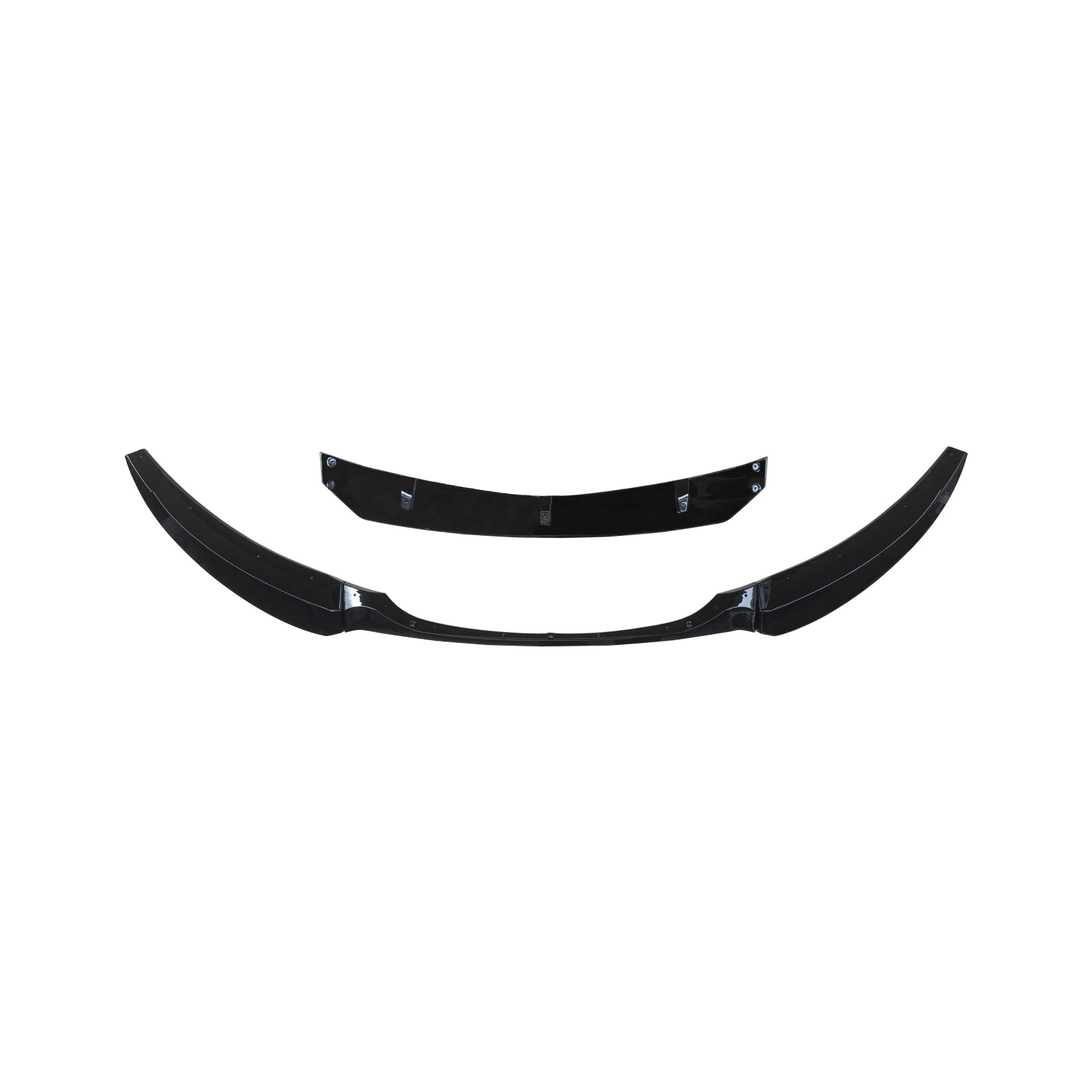 For BMW 1 Series E82 E88 2008-2013 Front Bumper Lip Splitter Gloss Black