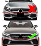 MMOMOTORSPORT Front Lip for 2019-2021 Benz W205 2019-2023 C205 A205 C-Class Sport C300 ABS 3PCs Front Bumper Splitters