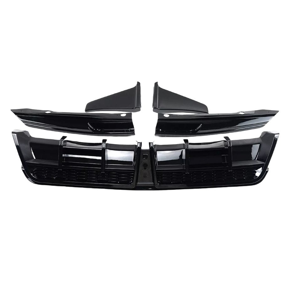 Camry SE XSE rear bumper diffuser with LED lights and corner extension