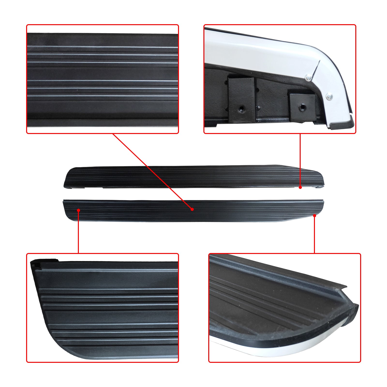 MMO For 13-22 Range Rover Sport L494 & L405 OEM Style Side Steps Running Boards-Gloss Black