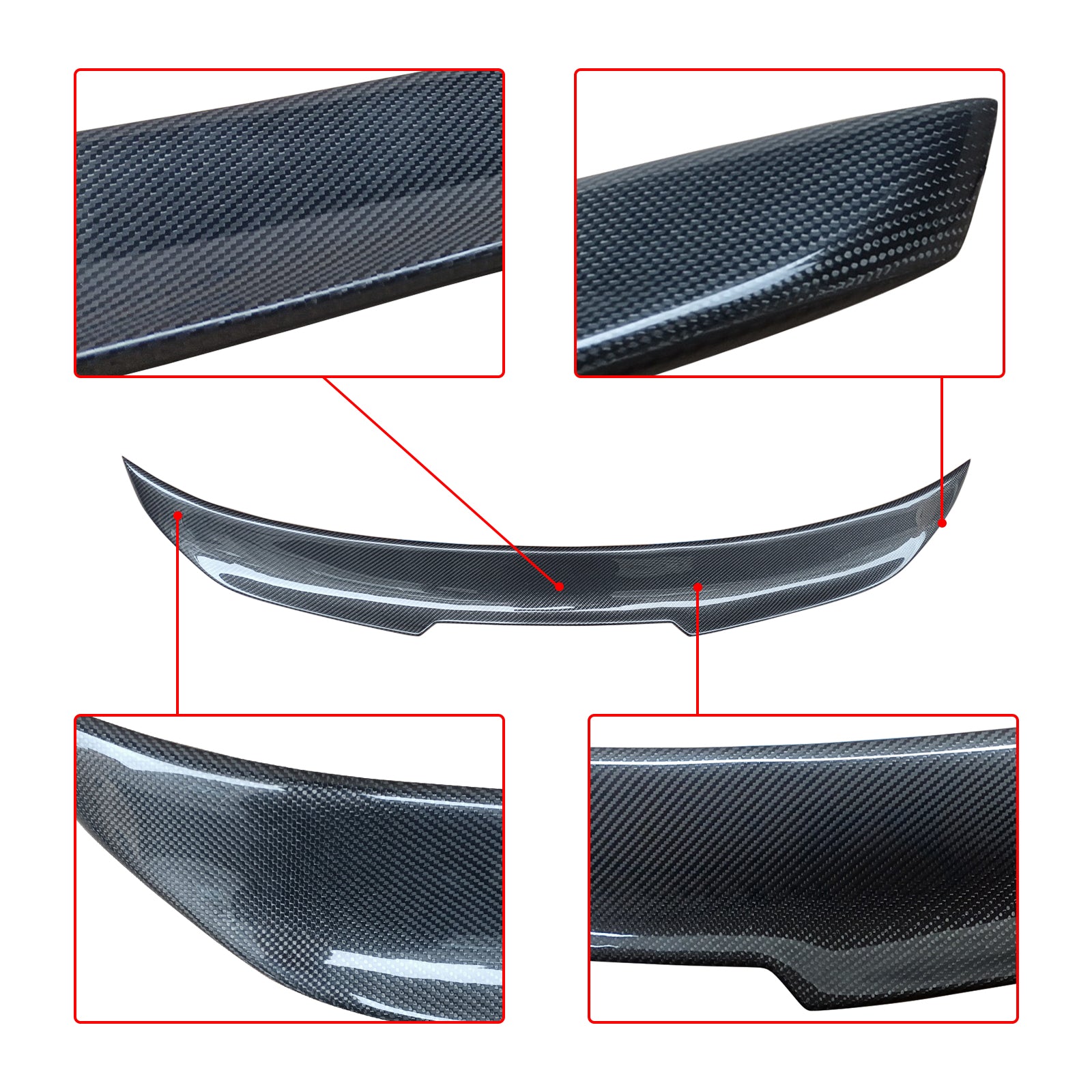 Real Carbon Fibre Rear Spoiler For BMW 2 Series Coupe G42 G87 M2 220i 230i M240i
