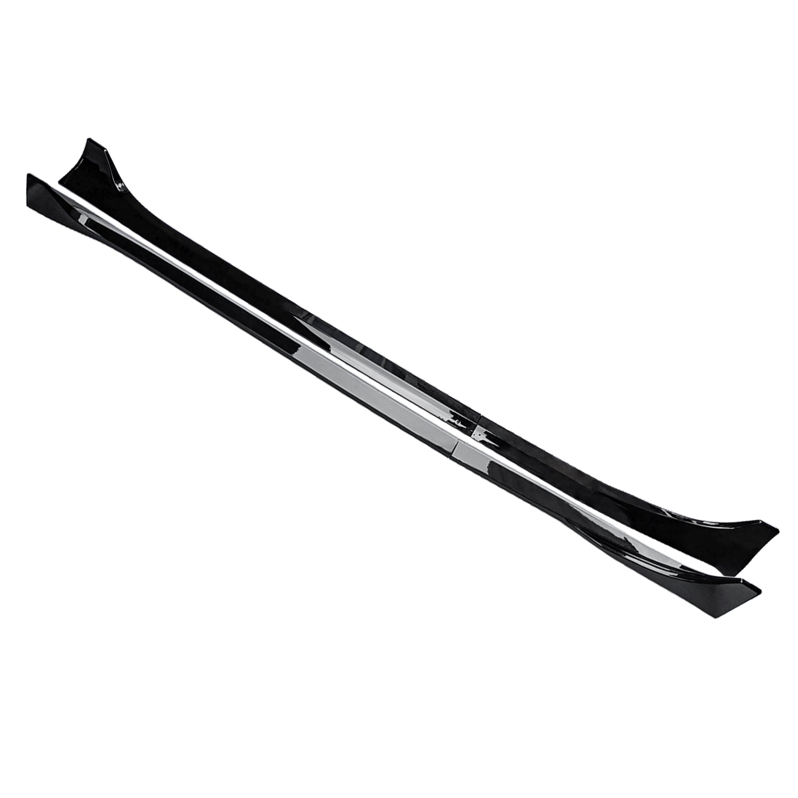 Side Skirts For 2017-2024 Tesla Model 3 Side Extension Lip Rocker Panel Gloss Black