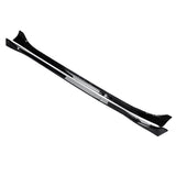 Side Skirts For 2017-2024 Tesla Model 3 Side Extension Lip Rocker Panel Gloss Black