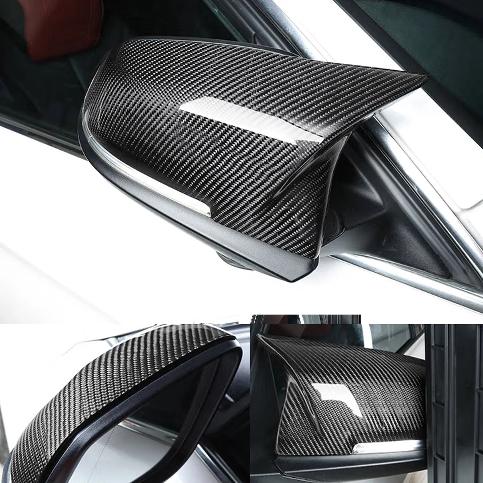 Carbon Fibre Mirror Covers For 2012-2018 BMW 1 Series F20 2 Series F22 F23 3 Series F30 F31 F34 4 Series F32 F33 F36 M2 F87 X1 E84