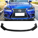 For 2014-2016 Lexus F Sport Front Bumper Lower Spoiler Splitter 3 PCs ABS Front Lip