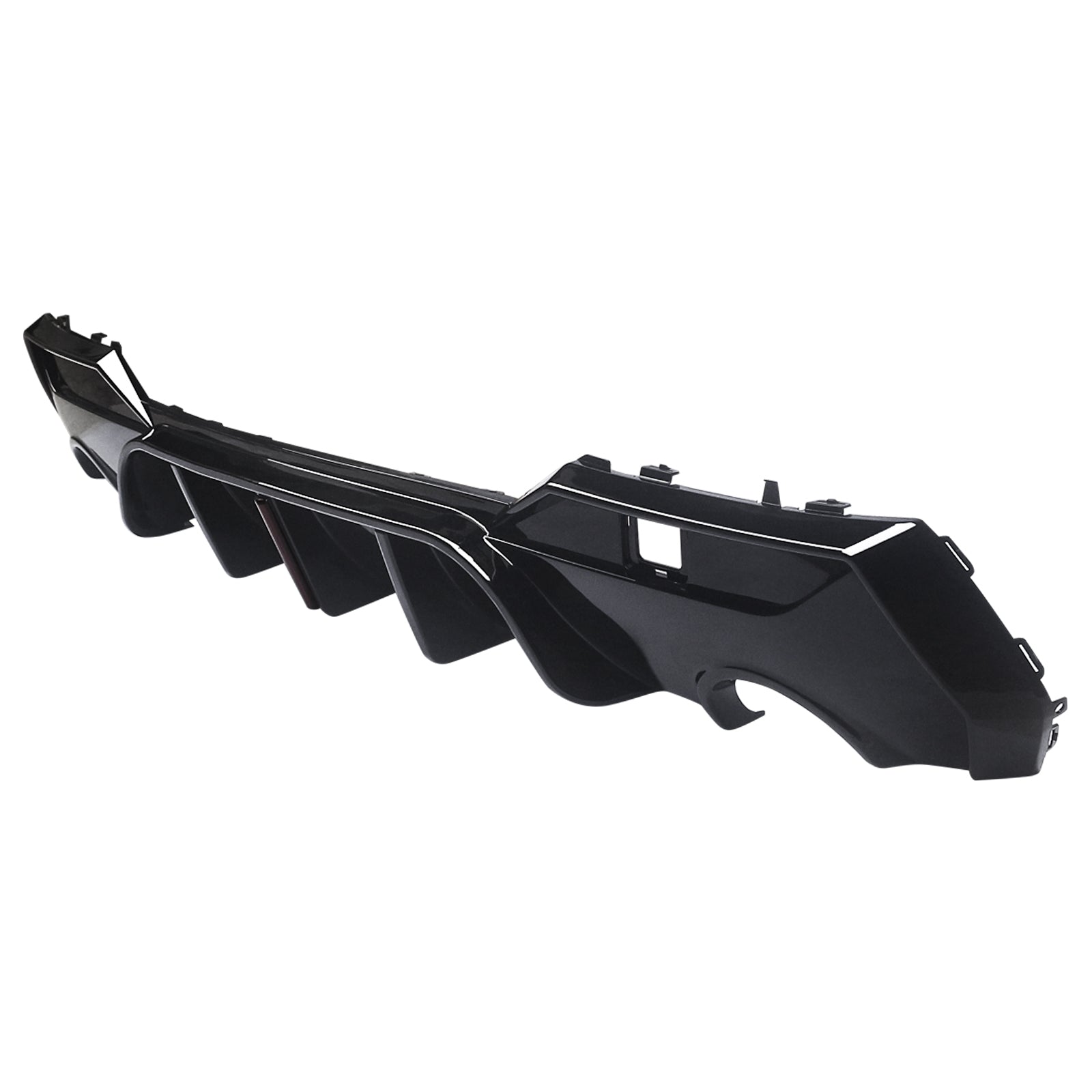 For 2021-2024 BMW 4 Series G22 G23 M-Sport Rear Diffuser W/Break Light Gloss Black