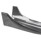Side Skirts For 2017-2024 Tesla Model 3 Side Extension Lip Rocker Panel Carbon Fibre Look