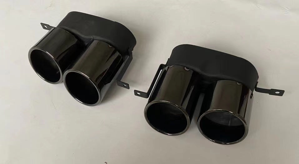 BMW 3 series G20 Universal Gloss Black Tailpipe Tips 2019-2025 Gloss Black