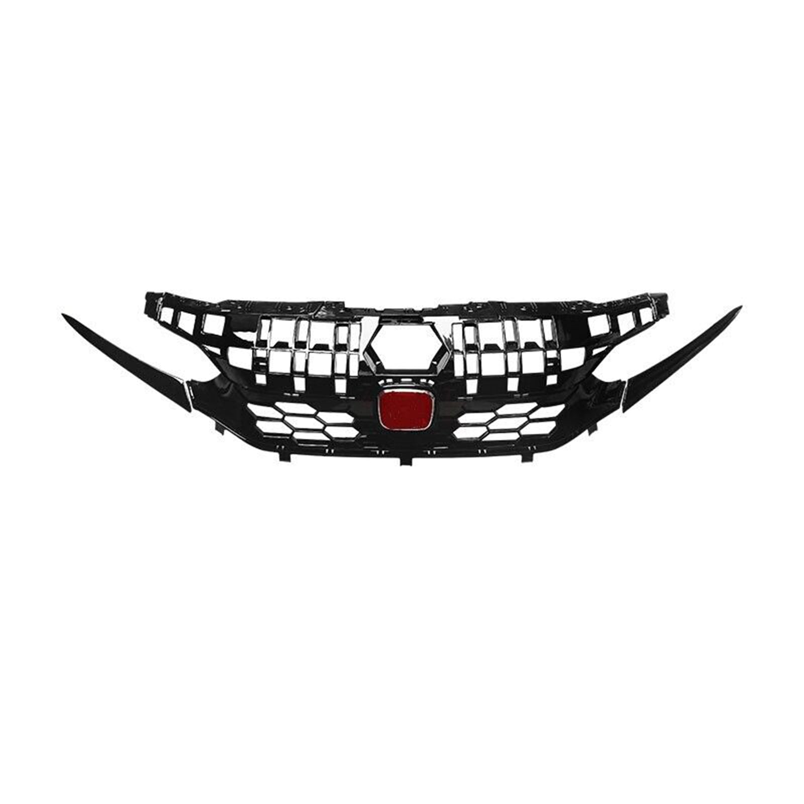 MMOMOTORSPORT Front Grille For 2022 2023 11th Gen Honda Civic 4 Door Sedan Honeycomb Style