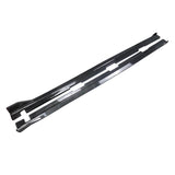 For 2016 2017 2018 2019 2020 2021 Honda Civic Sedan Hatchback Side Skirts Extension Carbon Fibre Look