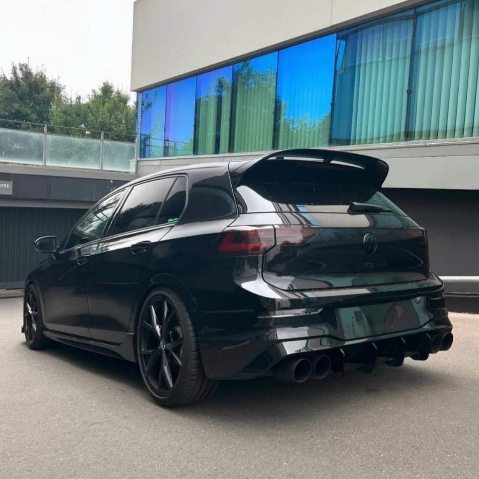 Rear Spoiler for VW Golf MK8 R GTD GTI 2019-2025 CS Style Roof Spoiler