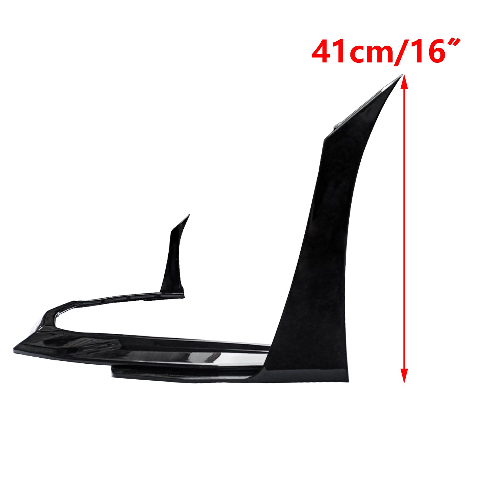 Front Lip For 2015-2017 Ford Mustang Front Bumper Lip Splitters Gloss Black