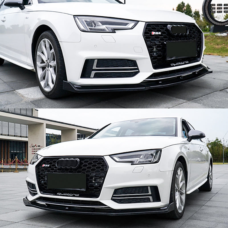MMO Front Lip For 2017 2018 Audi A4 Sport 3 Pieces Bumper Splitter