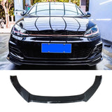 Front Bumper Lip Splitter For VW Golf MK7 MK7.5 R GTD GTI TSI TDI 2013-2020 Carbon Fibre Look