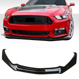 MMO For 2015-2017 Ford Mustang Coupe Performance Style 1 Piece Front Bumper Lip Splitter Front Lip
