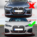Frontlippe für BMW 4er Gran Coupé G26 i4 2022-2024 M-Sport Frontspoilerlippe Splitter