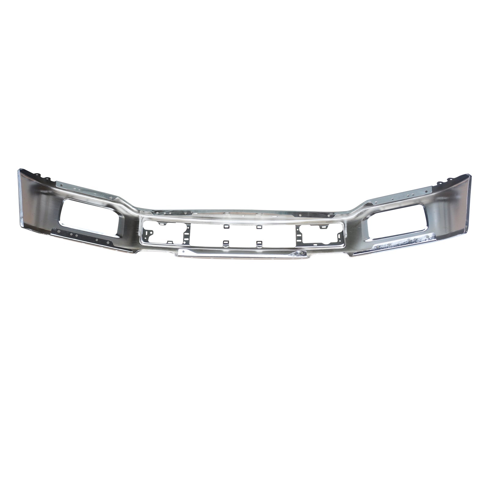 MMOMOTORSPORT Front Bumper Face Bar For 2018-2020 Ford F-150 F150 Pickup  W/Fog Hole Chrome