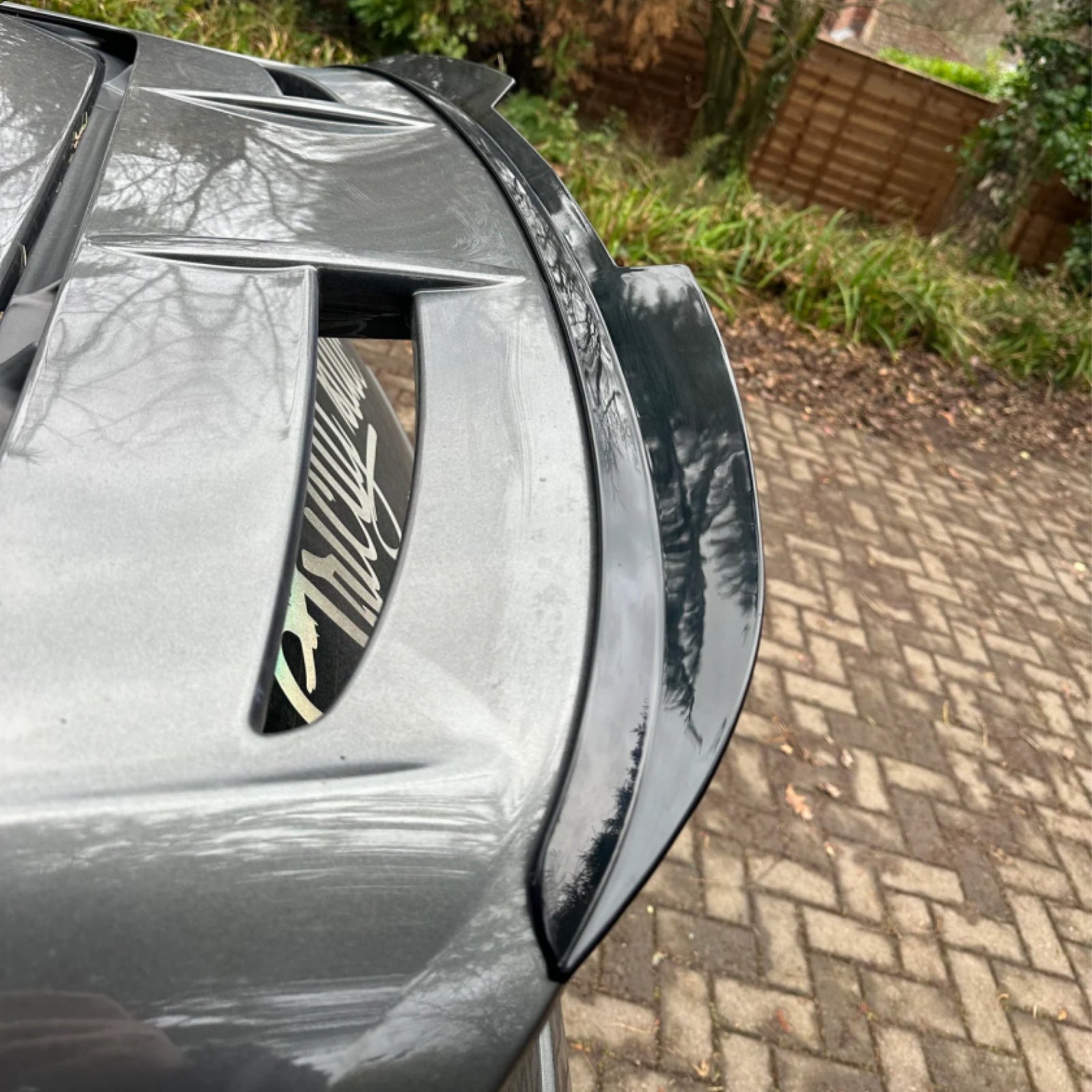 Rear Spoiler For Ford Fiesta MK7 MK7.5 ST ST Line 2008-2017 Rear Extension Lip Gloss Black