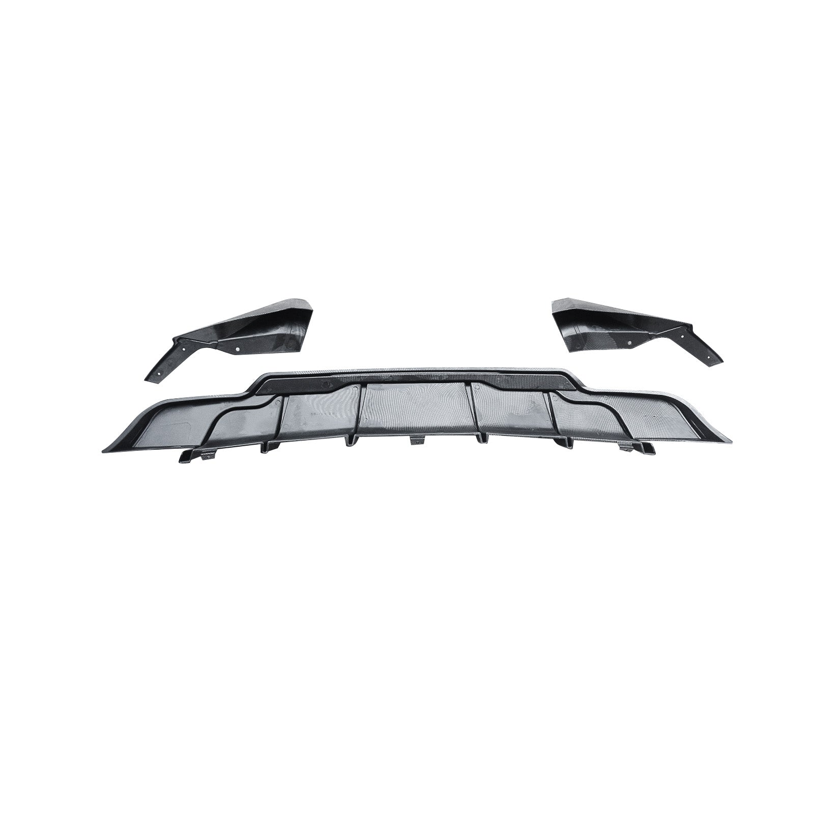 MMOMOTORSPORT Rear Diffuser For 2017-2023 Tesla Model 3 ABS Rear Bumper Lip Diffuser with Aprons Splitters 3PC