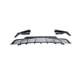 MMOMOTORSPORT Rear Diffuser For 2017-2023 Tesla Model 3 ABS Rear Bumper Lip Diffuser with Aprons Splitters 3PC
