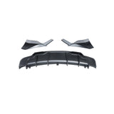For 2017-2023 Tesla Model 3 Rear Bumper Lip Diffuser with Aprons Splitters Matte Black