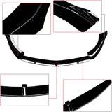 For Mercedes-Benz CLA-Class C118 CLA 250 CLA35 CLA45 2020-2023 Front Bumper Lip Splitter Gloss Black