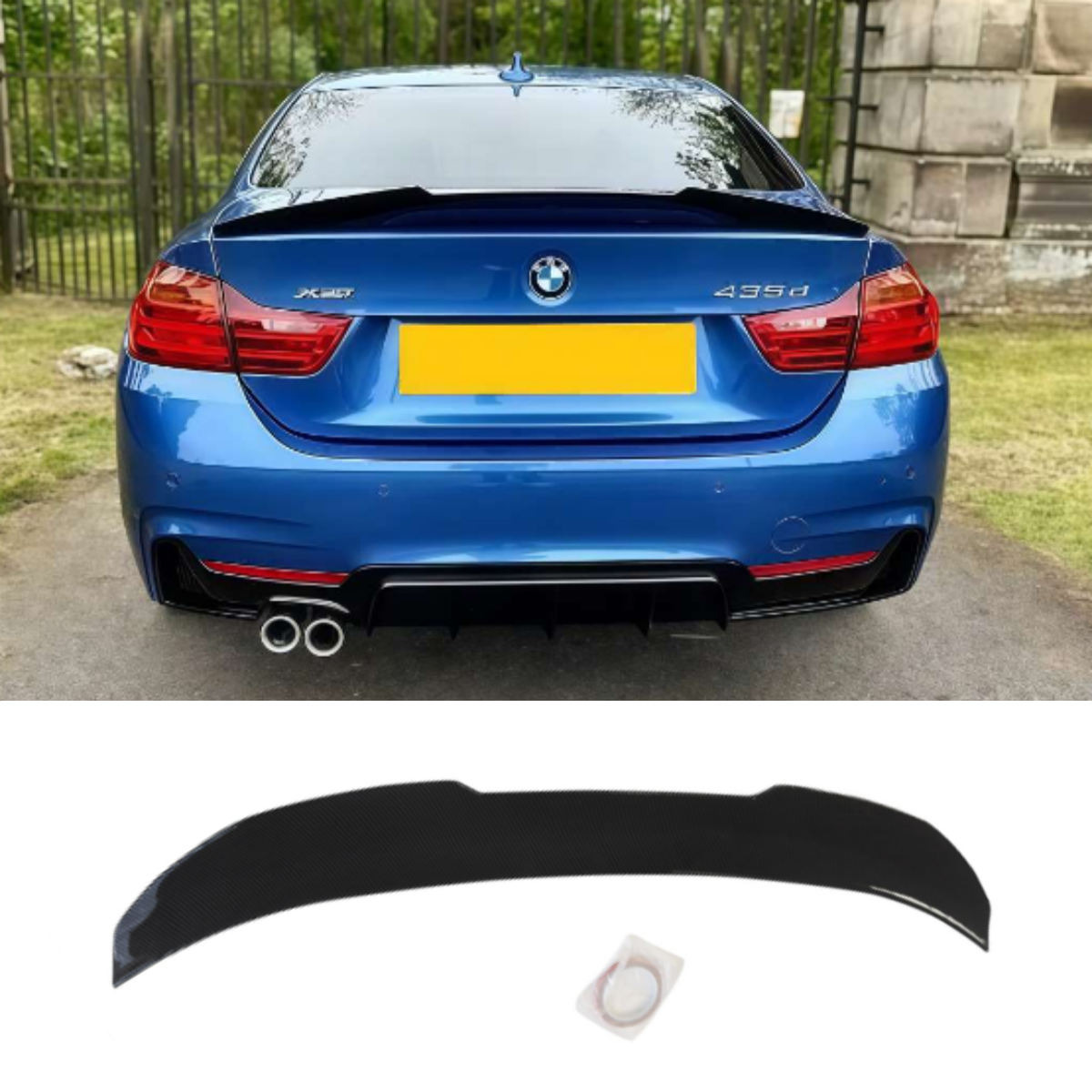 Für BMW 4er F32 Coupé 2-türiger PSM-Stil Heckspoiler