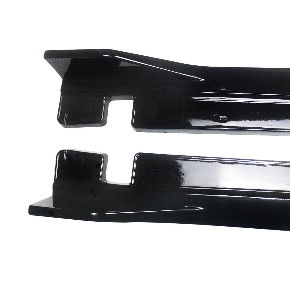 For 2016 2017 2018 2019 2020 2021 Honda Civic Sedan Hatchback Side Skirts Extension Gloss Black