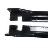For 2016 2017 2018 2019 2020 2021 Honda Civic Sedan Hatchback Side Skirts Extension Gloss Black
