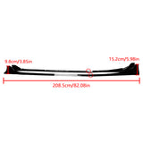 Side Skirts For 2017-2024 Tesla Model 3 Side Extension Lip Rocker Panel Gloss Black